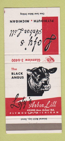 Matchbook Cover - Lofy's Restaurant Ann Arbor MI 30 Strike