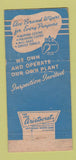 Matchbook Cover - Ace Wiping Cloth Detroit MI WORN 30 Strike