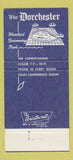 Matchbook Cover - Dorchester Motel Detroit MI 30 Strike
