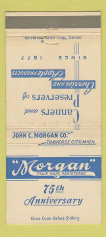 Matchbook Cover - Morgan Canners Preservers Traverse City MI WEAR 30 Strike