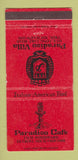 Matchbook Cover - Paradiso Cafe Detroit MI 30 Strike