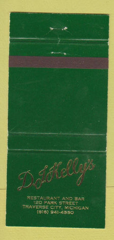 Matchbook Cover - DJ Kelly's Restaurant Traverse City MI WEAR 30 Strike
