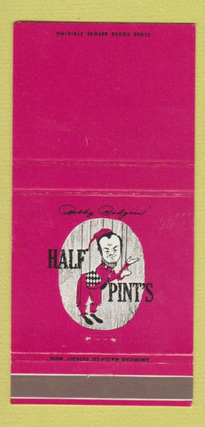 Matchbook Cover - Half Pint's Detroit MI Bobby Rodgers 30 Strike