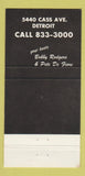 Matchbook Cover - Half Pint's Detroit MI Bobby Rodgers 30 Strike