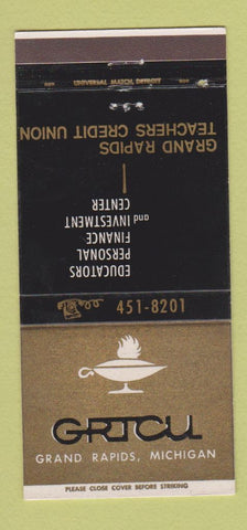Matchbook Cover - Grand Rapids Teachers Credit Union MI 30 Strike