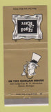 Matchbook Cover - Agged and Rare Harlan House Detroit MI 30 Strike