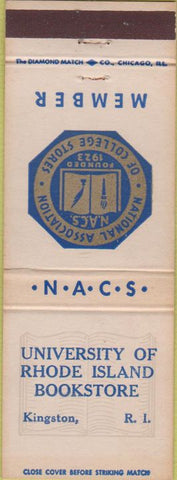 Matchbook Cover - University of Rhode Island Bookstore Kingston RI