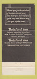 Matchbook Cover - Botsford Inn Farmington MI 30 Strike