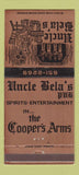 Matchbook Cover - Uncle Bela's Restaurant Rochester MI Cooper's Arms 30 Strike