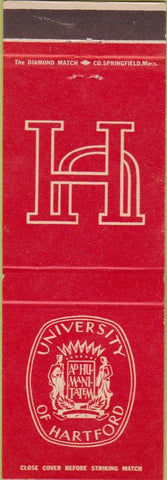 Matchbook Cover - University of Hartford CT