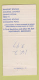 Matchbook Cover - Presidential Inn Southgate MI WEAR 30 Strike
