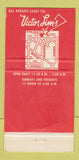 Matchbook Cover - Victor Lim's Detroit MI WEAR 30 Strike