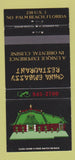 Matchbook Cover - China Embassy Chinese Restaurant North Palm Beach FL 30 Strike