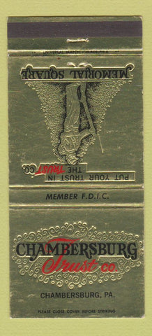 Matchbook Cover - Chambersburg Trust Company PA WEAR 30 Strike
