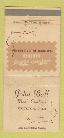 Matchbook Cover - Lewis Roth Men's Clothes Stockton CA WEAR 30 Strike