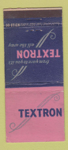 Matchbook Cover - Textron Yarn WEAR 30 Stick