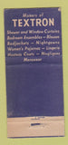 Matchbook Cover - Textron Yarn WEAR 30 Stick