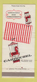 Matchbook Cover - Carrousel Inn Cincinnati OH 30 Strike