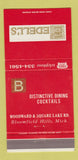 Matchbook Cover - Bedell's Restaurant Bloomfield Hills MI 30 Strike