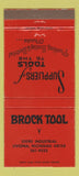 Matchbook Cover - Brock Tool Livonia MI 30 Strike
