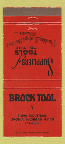 Matchbook Cover - Brock Tool Livonia MI 30 Strike