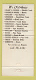 Matchbook Cover - Brock Tool Livonia MI 30 Strike