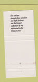 Matchbook Cover - Pinconning Trail House Motel MI 30 Strike