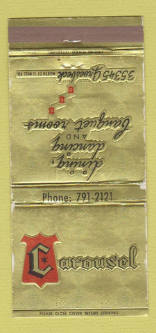 Matchbook Cover - Carousel Restaurant Detroit? WEAR 30 Strike