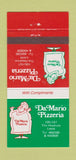 Matchbook Cover - Da Mario Pizza Leeds The Headrow 30 Strike