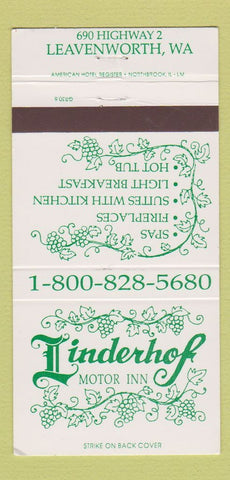 Matchbook Cover - Linderhof Motor Inn Leavenworth WA 30 Strike