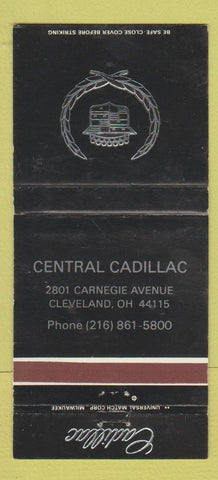 Matchbook Cover - Central Cadillac Cleveland OH WEAR 30 Strike
