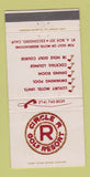 Matchbook Cover - Circle R Golf Resort Escondido CA WEAR 30 Strike