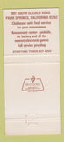 Matchbook Cover - Clarkston Golf Recreation Center Palm Springs CA 30 Strike