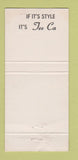 Matchbook Cover - Tee Ca New York City WEAR 30 Strike