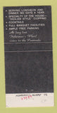 Matchbook Cover - The Fisherman Restaurant Burligame CA 30 Strike