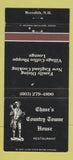 Matchbook Cover - Chase's Country Towne House Meredith NH WEAR 30 Strike