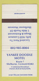 Matchbook Cover - Yankee Doodle Motel Shelburne VT 30 Strike