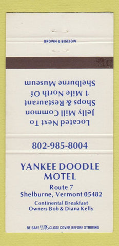 Matchbook Cover - Yankee Doodle Motel Shelburne VT 30 Strike