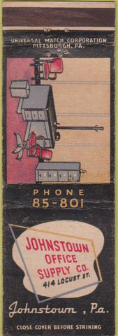 Matchbook Cover - Johnstown Office Supply PA WEAR