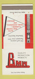 Matchbook Cover - Bradford Motor Works El Dorado KS 30 Strike