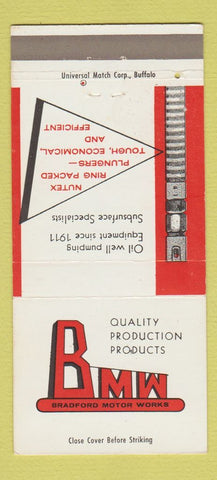 Matchbook Cover - Bradford Motor Works El Dorado KS 30 Strike