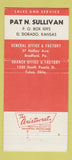 Matchbook Cover - Bradford Motor Works El Dorado KS 30 Strike