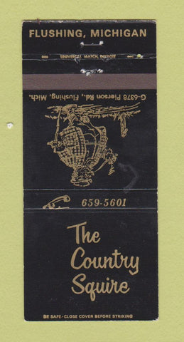 Matchbook Cover - The Country Squire Flushing MI 30 Strike