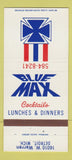 Matchbook Cover - Blue Max Restaurant Detroit MI 30 Strike