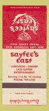 Matchbook Cover - Sayfee's East Grand Rapids MI 30 Strike