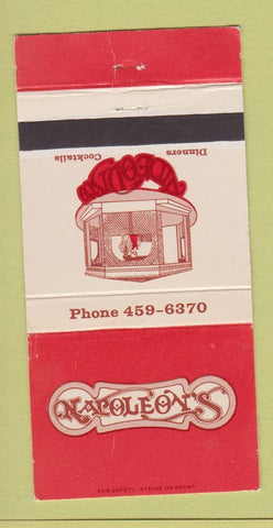 Matchbook Cover - Napoleon's Restaurant Plymouth MI WEAR 30 Strike