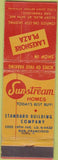 Matchbook Cover - Lakeshore Plaza San Francisco CA Sunstream Homes