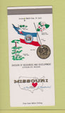 Matchbook Cover - Missouri Resources Jefferson City MO SAMPLE tourism 30 Strike