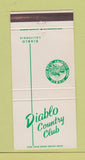 Matchbook Cover - Diablo Country Club CA 30 Strike