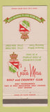 Matchbook Cover - Costa Mesa Golf Country Club CA WEAR 30 Strike